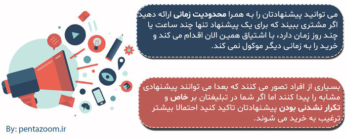 به مشتریانتان دلیلی دهید تا همین الان دست به عمل بزنند.